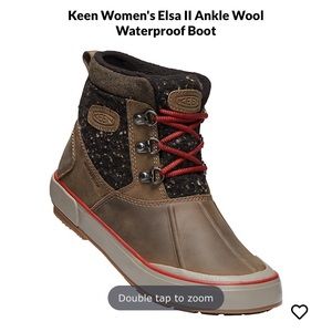 NEW Keen Womens Elsa II Ankle Wool Waterproof Boot